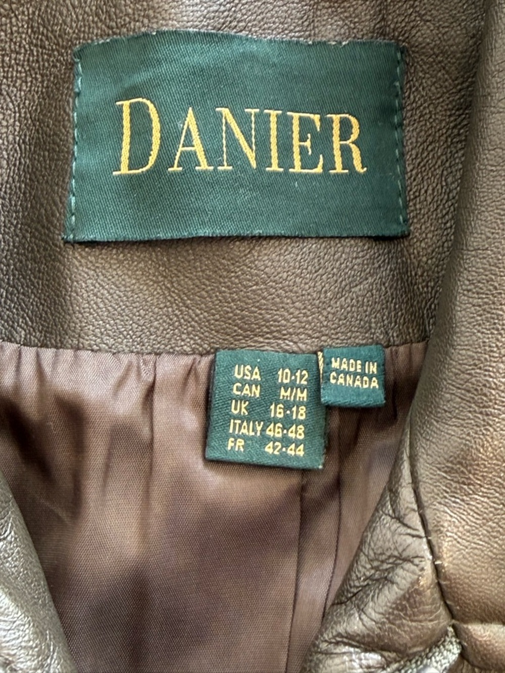 Danier Vintage Genuine Leather Jacket | Made in Canada | Tailored Feminine Fit - Picture 6 of 11